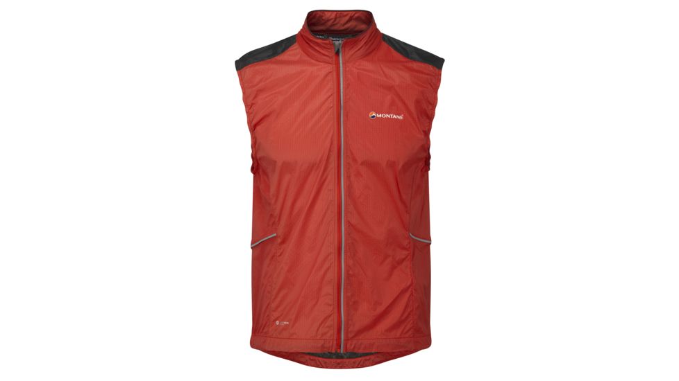 Montane SlipStream Gillet Jacket Men's-Alpine Red-Large