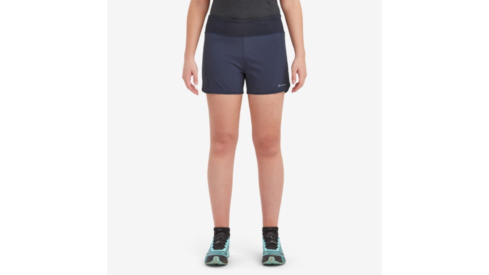 Montane Slipstream Twin Skin Trail Running Shorts - Womens, Eclipse Blue, Large, FSTSSECLN15