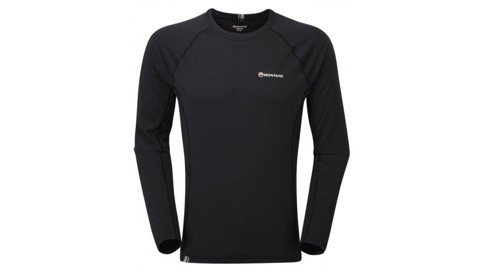 Montane Sonic Long Sleeve T-Shirt, Black, XS MSLTSBLAA3
