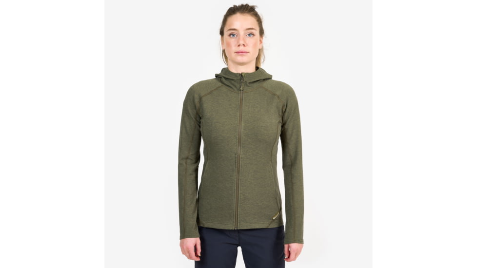 Montane Spinon Hoodie - Womens, Kelp Green, UK8/EUR34/US4/XS, FSPHOKELA13