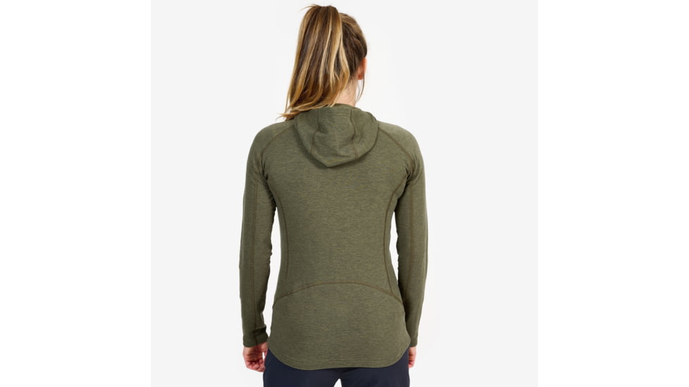 Montane Spinon Hoodie - Womens, Kelp Green, UK8/EUR34/US4/XS, FSPHOKELA13