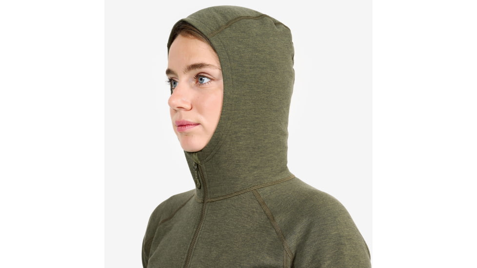 Montane Spinon Hoodie - Womens, Kelp Green, UK8/EUR34/US4/XS, FSPHOKELA13