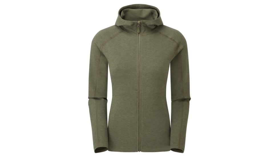 Montane Spinon Hoodie - Womens, Kelp Green, UK8/EUR34/US4/XS, FSPHOKELA13