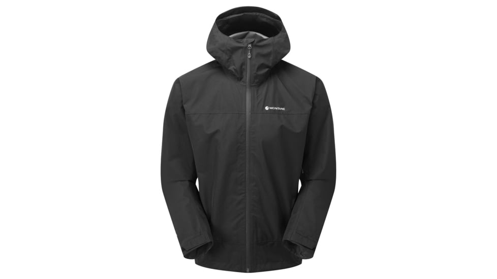 Montane Spirit Waterproof Jacket - Men's, Large, Black, MSPRJBLAN14