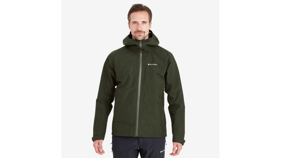 Montane Spirit Waterproof Jacket - Men's, Large, Oak Green, MSPRJOAKN14