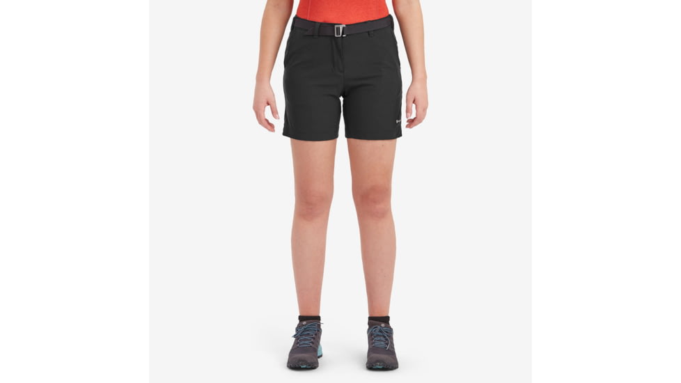 Montane Terra Stretch Lite Shorts - Womens, Black, Extra Small, FTSSHBLAA15