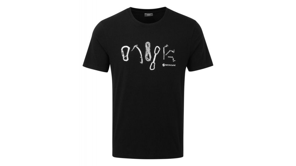 Montane Tools T-Shirt - Mens, Black, Extra Small, MTOTSBLAA07