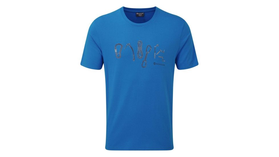 Montane Tools T-Shirt - Mens, Electric Blue, Large, MTOTSELEN07