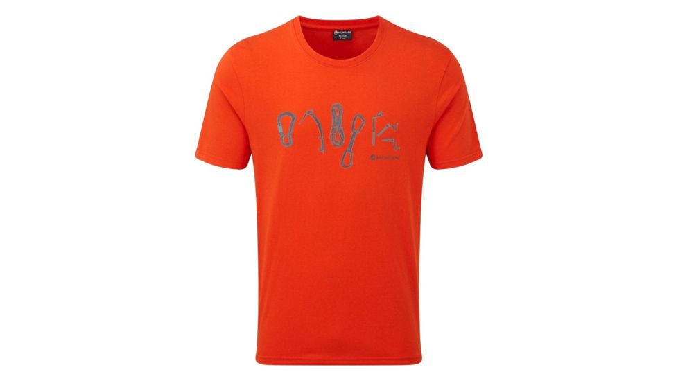 Montane Tools T-Shirt - Mens, Firefly Orange, 2XL, MTOTSFIRZ07