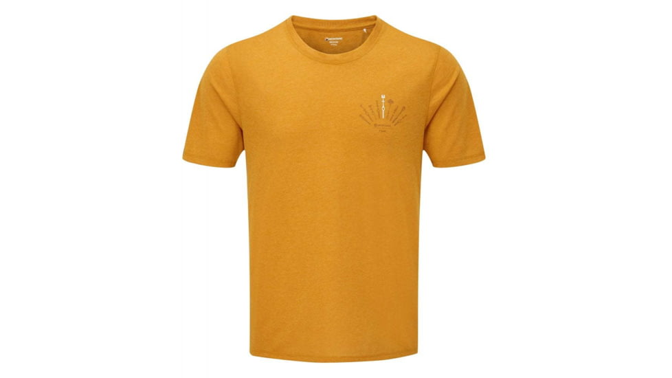 Montane Trad T-Shirt - Mens, Inca Gold, Large, MTDTSINCN09