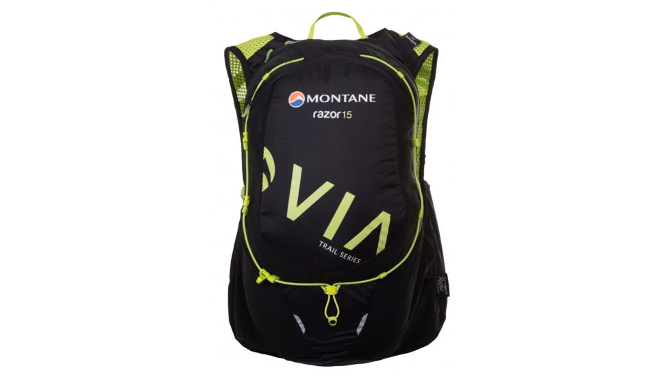 Montane VIA Razor 15 Ultra Distance Trail Running Backpack, Black, S/M, PRA15BLAB5