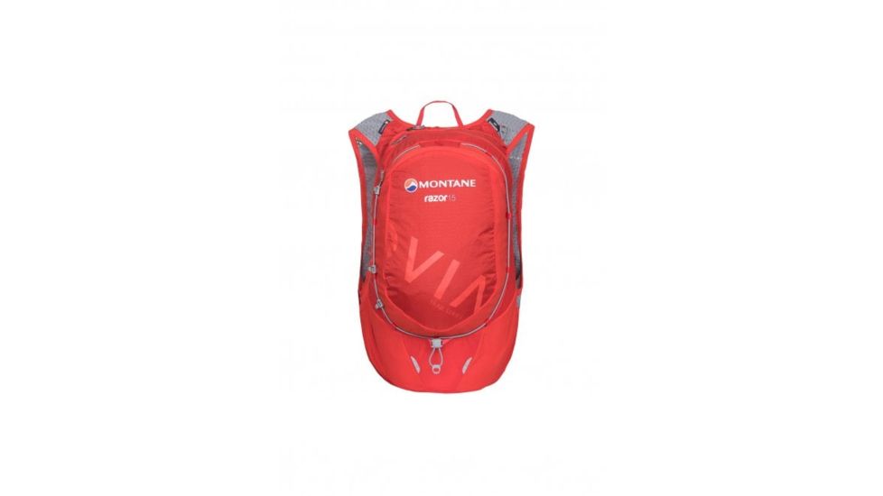 Montane Via Razor 15 Trail Running Pack, 15 L, Flag Red, Small/Medium, PRAZOFLAB07