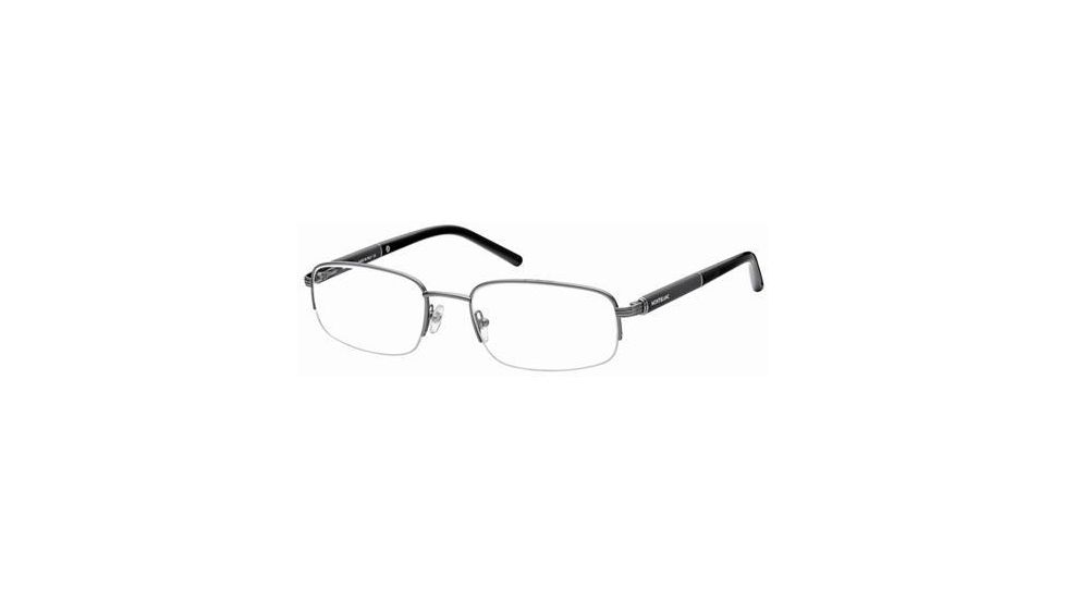 Montblanc MB0336 Eyeglass Frames - Shiny Dark Ruthenium Frame Color