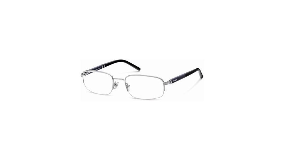 Montblanc MB0336 Eyeglass Frames - Shiny Palladium Frame Color