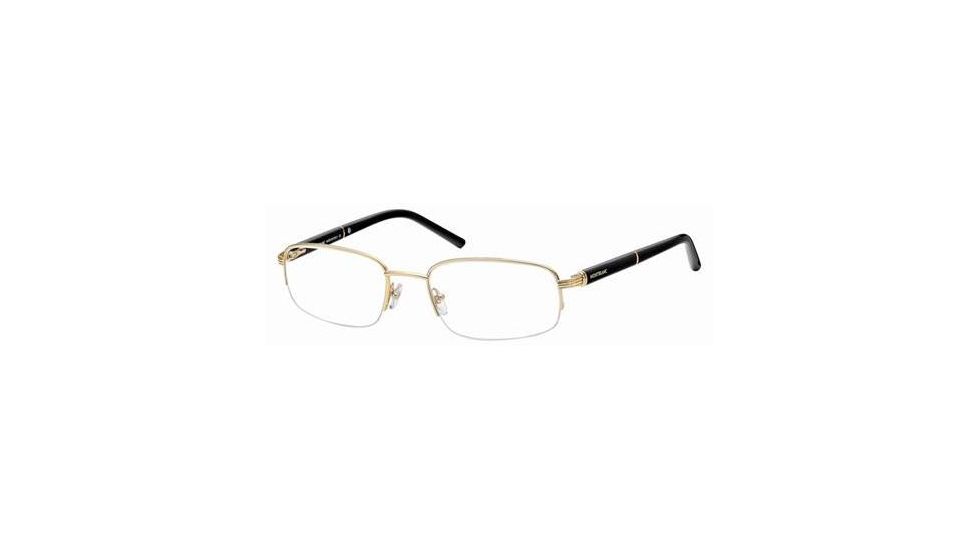 Montblanc MB0336 Eyeglass Frames - Shiny Endura Gold Frame Color
