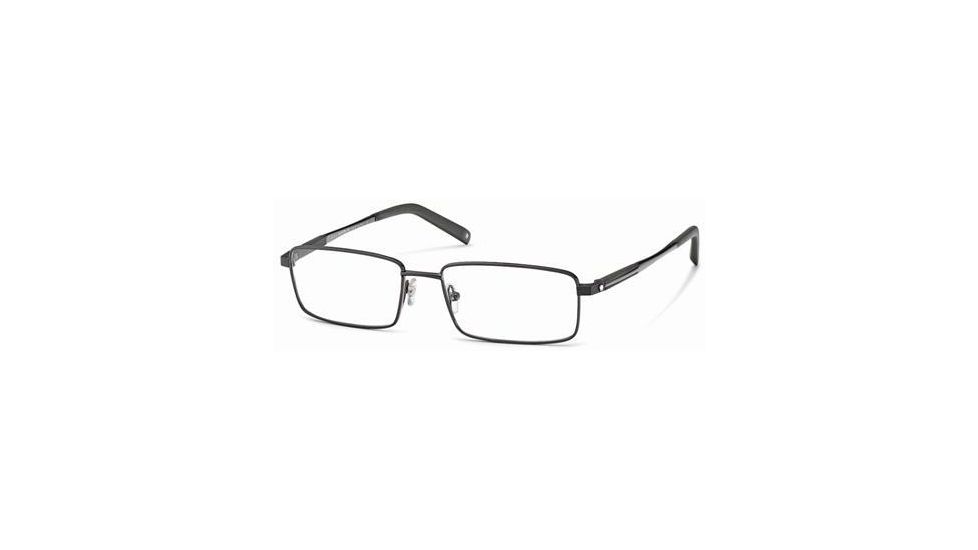 Montblanc MB0340 Eyeglass Frames - Shiny Gun Metal Frame Color