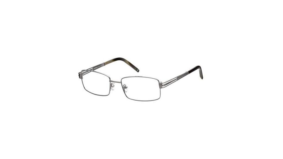 Montblanc MB0347 Eyeglass Frames - Shiny Dark Ruthenium Frame Color