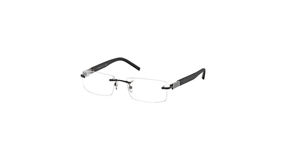Montblanc MB0382 Eyeglass Frames - Matte Black Frame Color
