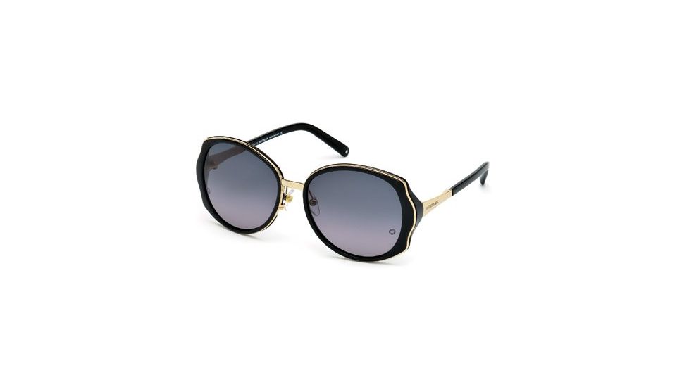 Mont Blanc MB416S Sunglasses - Shiny Black Frame Color