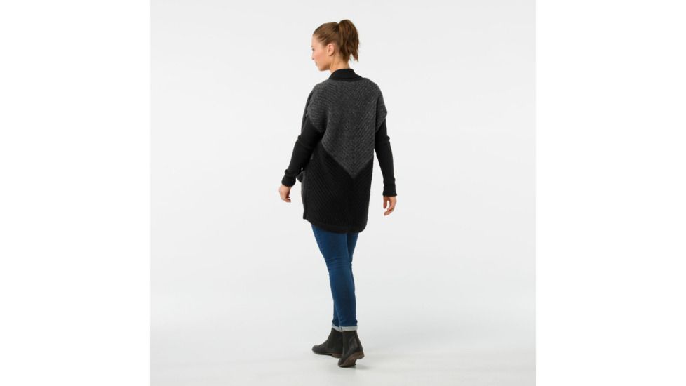 Smartwool Moon Ridge Sweater Wrap-Women's, Black, Extra Small, SW000314001-XS