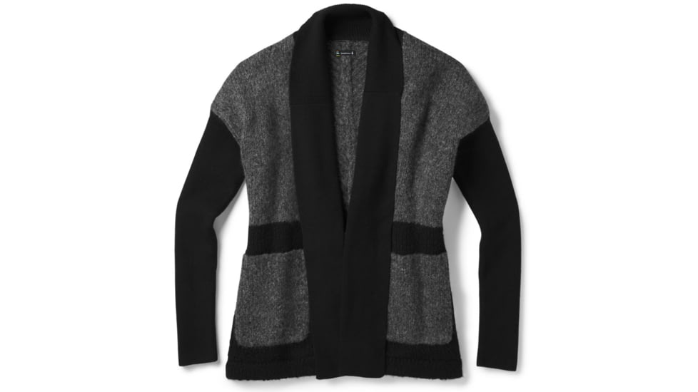 Smartwool Moon Ridge Sweater Wrap-Women's, Black, Extra Small, SW000314001-XS