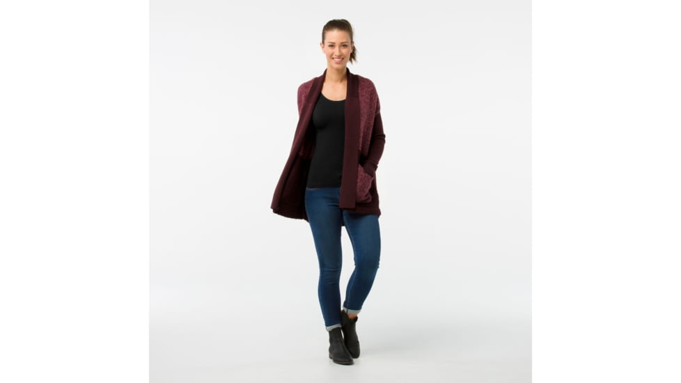 Smartwool Moon Ridge Sweater Wrap-Women's, Fig, Extra Small, SW000314A13-XS