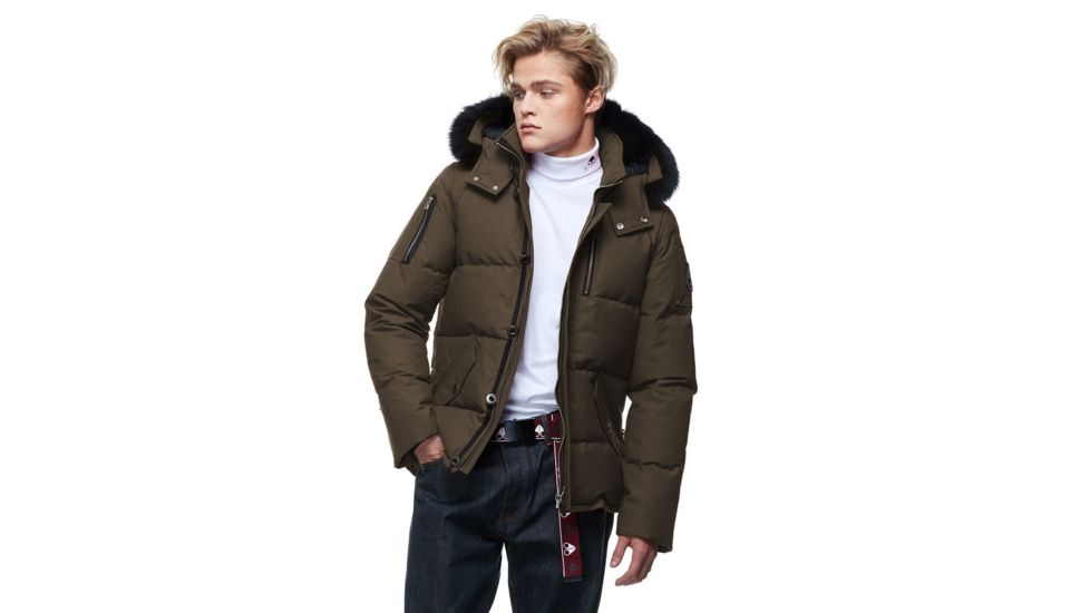 Moose Knuckles 3Q Jacket - Mens, Army/Black Fox, Small, MK2228-M3Q-775-S