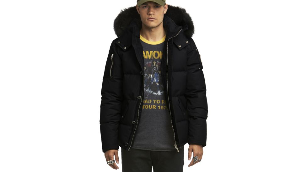 Moose Knuckles 3Q Jacket - Mens-Black/Black Fur-Small, 328330