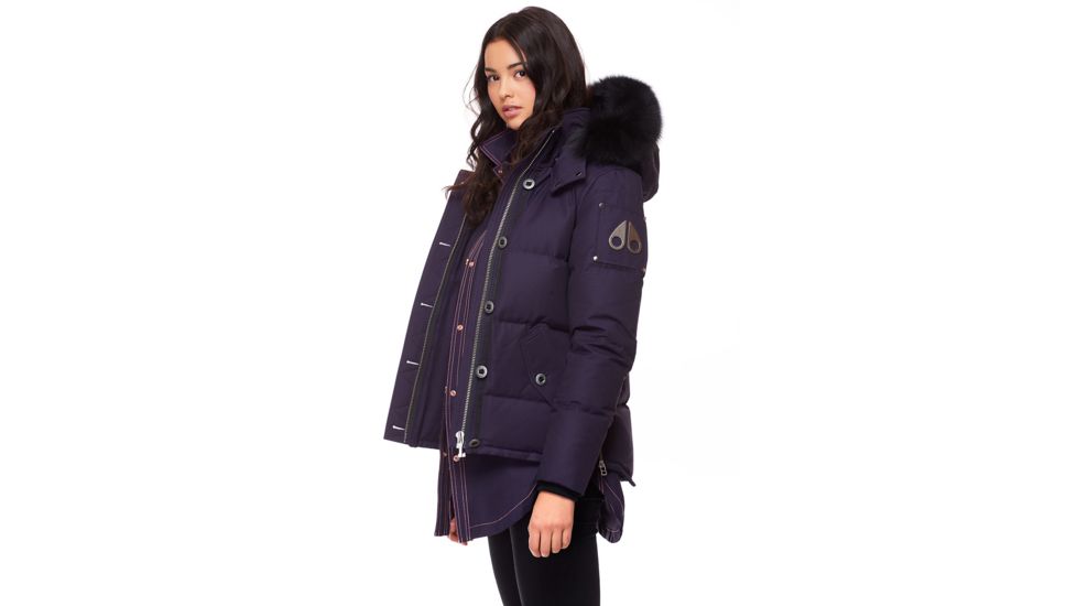 Moose Knuckles 3Q Jacket Women's, Abyss / Black Fur, L, MK2229L3Q-523-L