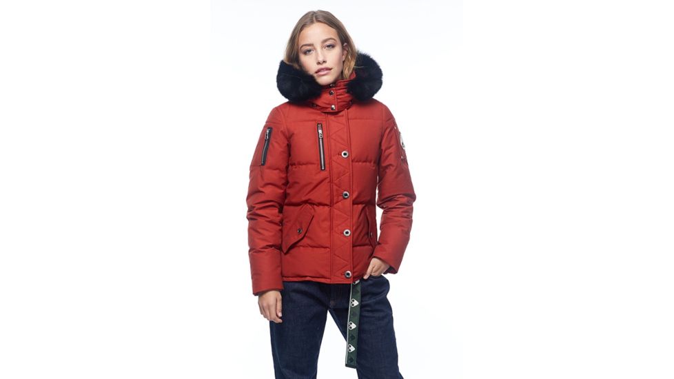 Moose Knuckles 3Q Jacket - Womens, Redwood/Black Fox, Large, MK2229-L3Q-382-L