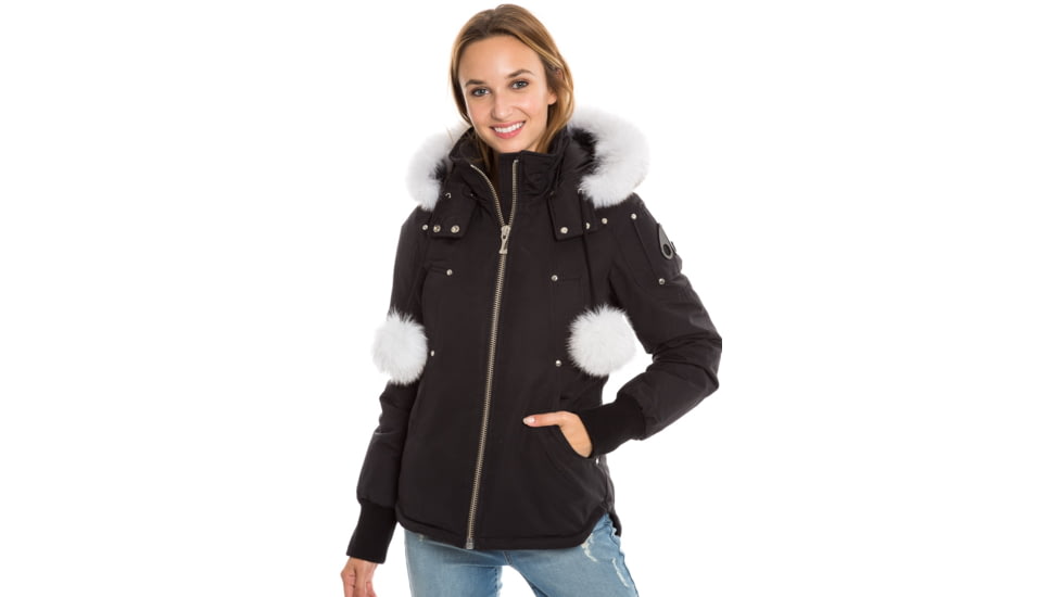 Moose Knuckles Beaver Jacket - Womens-Black-Small