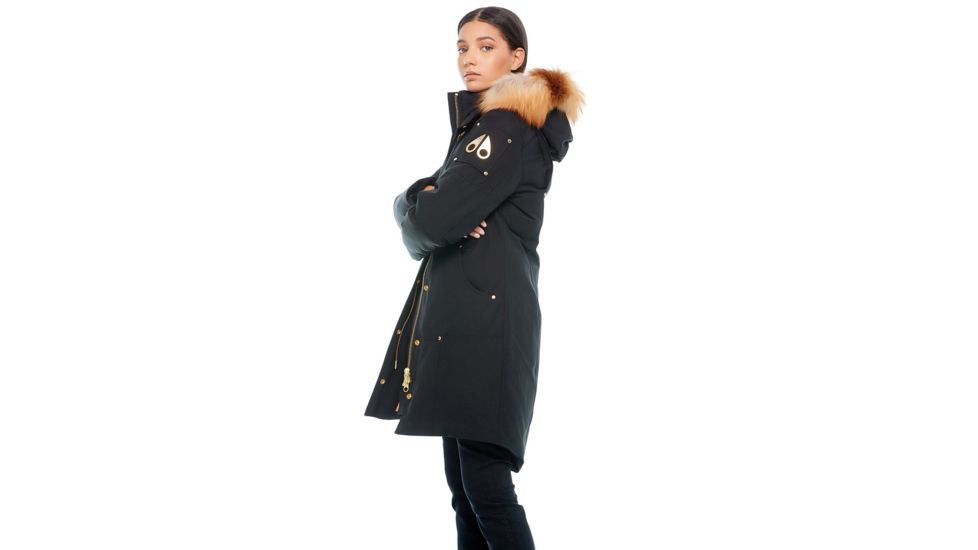 Moose Knuckles Grand Metis Parka, Black / Gold Fur, XS, M39LP203GH-294-XS