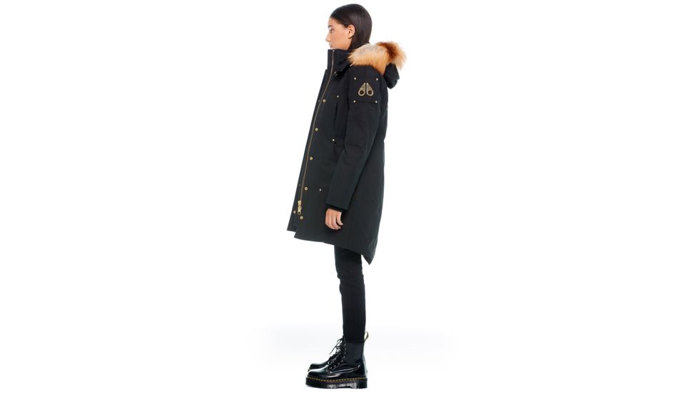 Moose Knuckles Grand Metis Parka, Black / Gold Fur, XS, M39LP203GH-294-XS