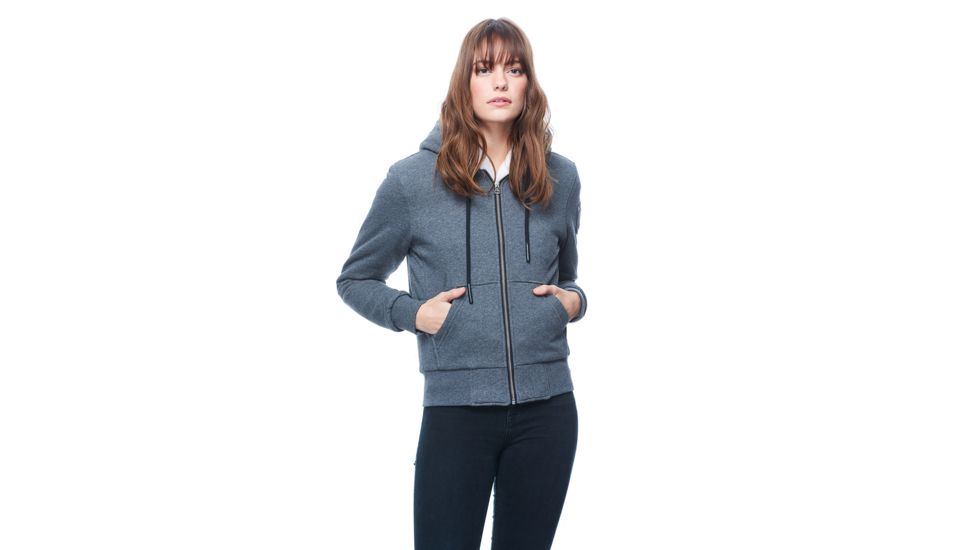 Moose Knuckles Her Bunny Hoodie - Women's, Charcoal, Large, MK8601-LS -204-L
