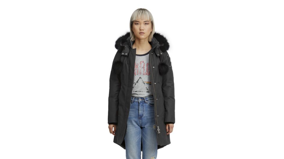 Moose Knuckles Stirling Parka Lds, Granite W Black, M, MK2003LP-256-M