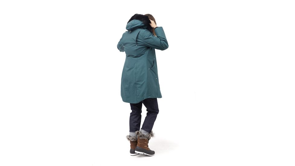 Moose Knuckles Stirling Parka - Womens, Green Ash/Black Fur, Small, MK2003LP-740-S