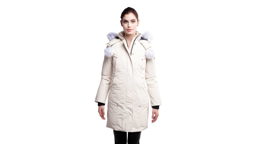 Moose Knuckles Stirling Parka - Women's-Snow White-Small