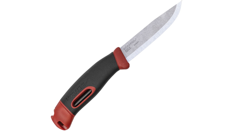 Morakniv Companion Spark Red Knife, 4" satin finish stainless blade, Red polypropylene handle, M-13571