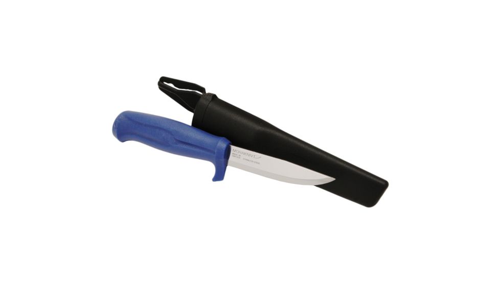 Mora Craftline Q Allround Fixed Blade Knife, 546, Blue Plastic Handle, 3.77in. Blade 194991