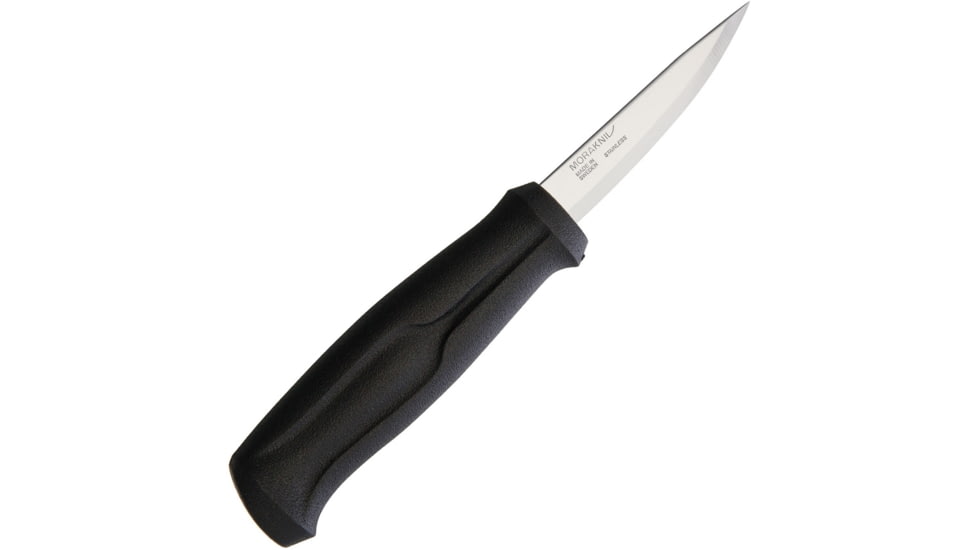 Morakniv Wood Carving Basic Knife, 7.38in Overall, 3in SS Blade, Black Polypropylene Handle, Black Polypropylene Sheath, M-12658