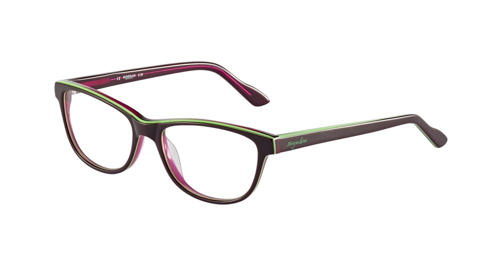 Morgan Prescription Eyeglasses 201080 Bifocal Blackred Frame