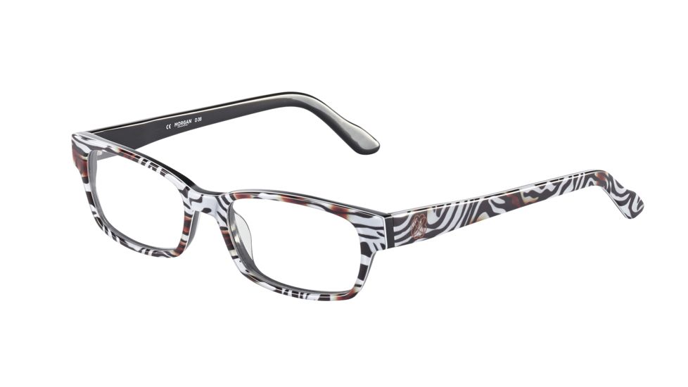 Morgan Prescription Eyeglasses 201081 Progressive Zebra Frame