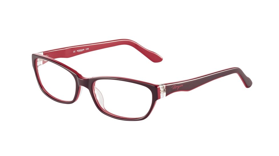 Morgan Prescription Eyeglasses 201082 Single Vision Red Frame