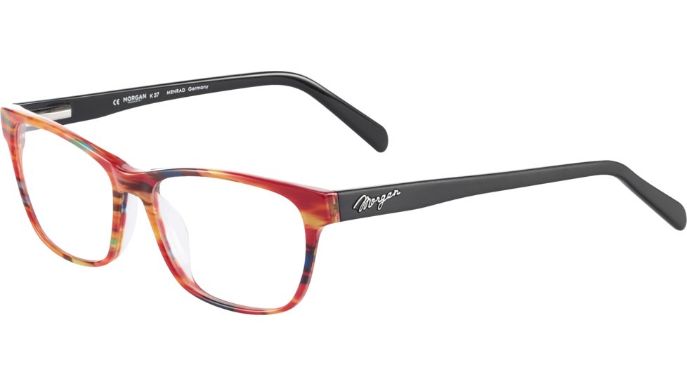 Morgan 201106 Progressive Prescription Eyeglasses, Red Black Frame, 201106-4225PR