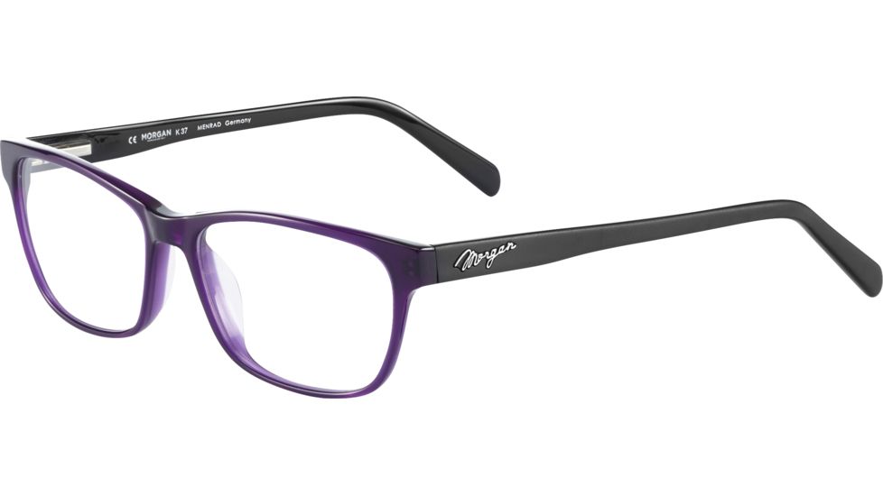Morgan 201106 Progressive Prescription Eyeglasses, Violet Black Frame, 201106-4226PR