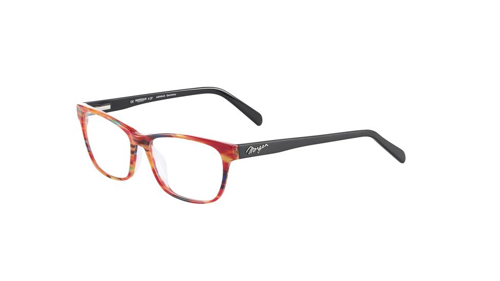 Morgan 201106 Progressive Prescription Eyeglasses, Red Black Frame, 201106-4225PR