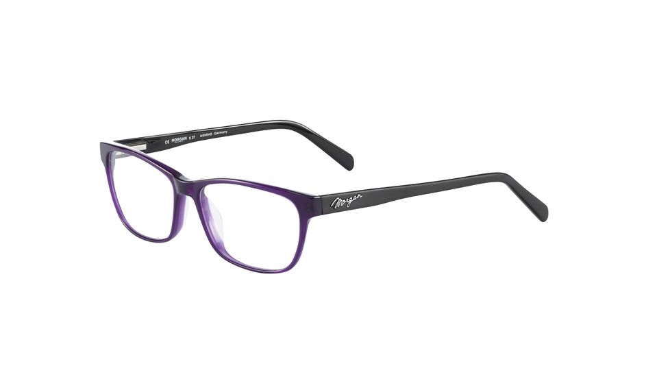 Morgan 201106 Progressive Prescription Eyeglasses, Violet Black Frame, 201106-4226PR