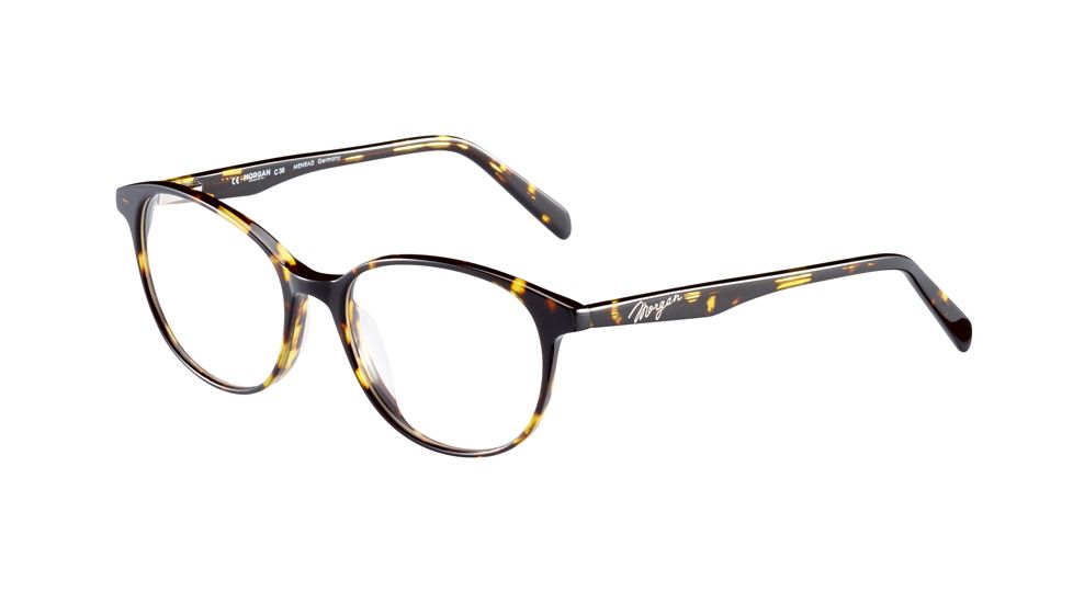 Morgan 201110 Progressive Prescription Eyeglasses, Dark Brown Havana Frame, 201110-4317PR