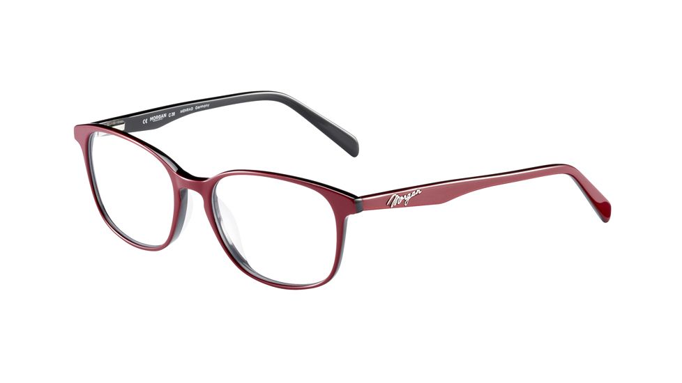 Morgan 201111 Eyeglasses, Red On Black Frame, 201111-4324