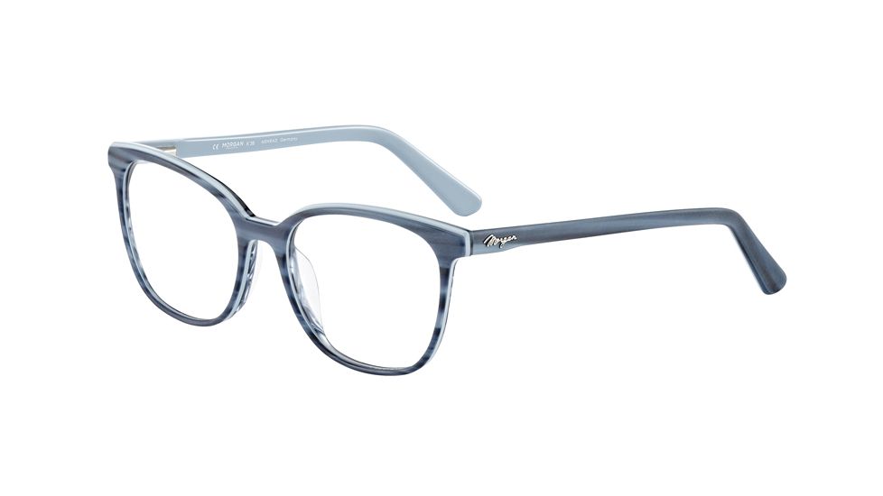 Morgan 201117 Single Vision Prescription Eyeglasses, Dark Blue Frame, 201117-4410SV